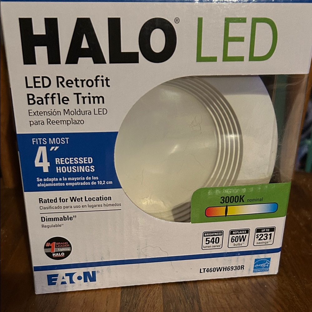 Eaton Halo LED Retrofit Baffle Trim - White